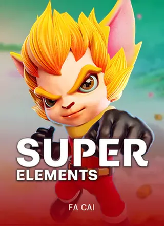ภาพหน้าปกเกมสล็อตธาตุธรรมชาติ Super Elements ของ FaChai