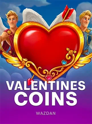 ภาพหน้าปกเกมสล็อตธีมวาเลนไทน์ Valentines Coins จากค่าย Wazdan